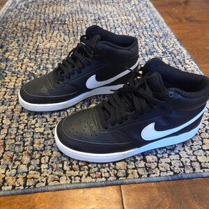 Women's Nike Court Vision Mid, Black, Size 8.5